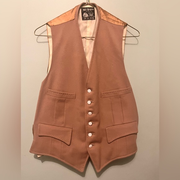 Holt Renfew - Men’s Medium - 100% Wool Vest - Tan - Vintage- Made In England- - Picture 6 of 13